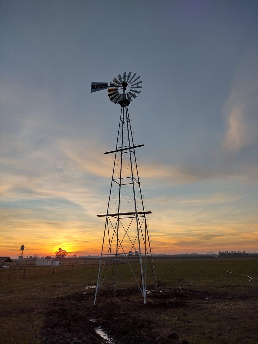Molino al atardecer